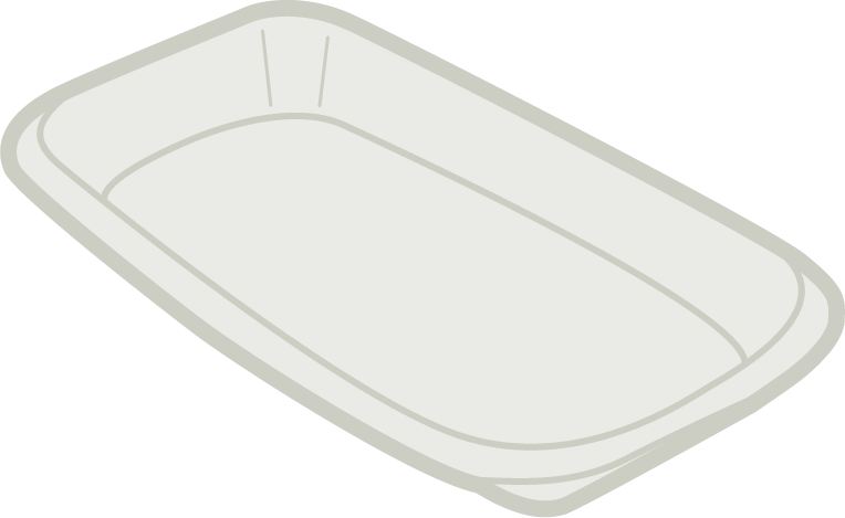 Kartontray, unsteril