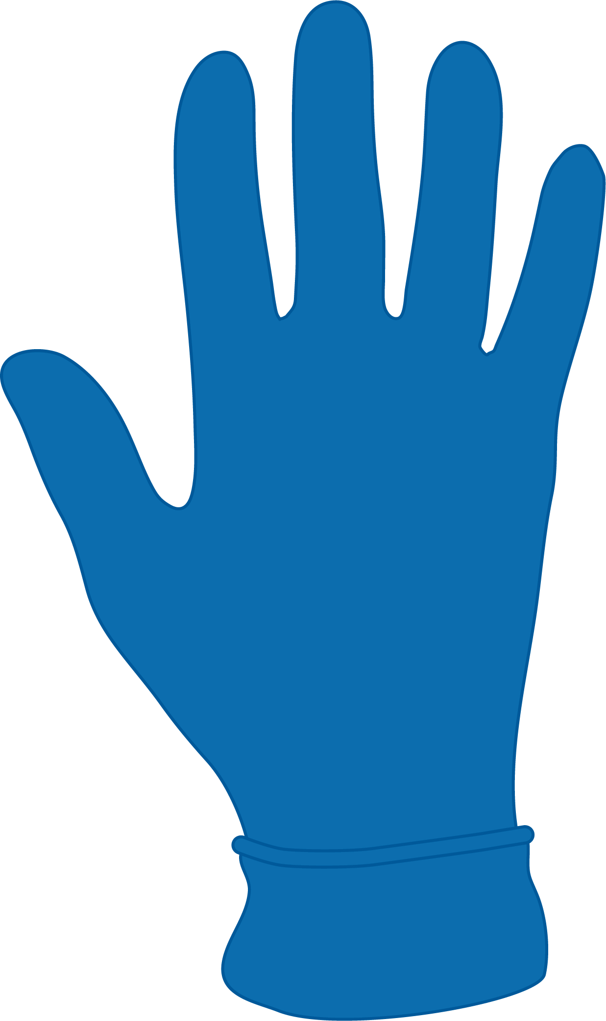 UHS Rubbergold Blue Nitrile  unsteril
