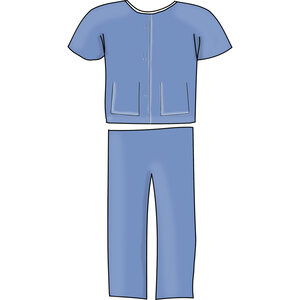 Patienten T-Shirt und Hose, Grösse L