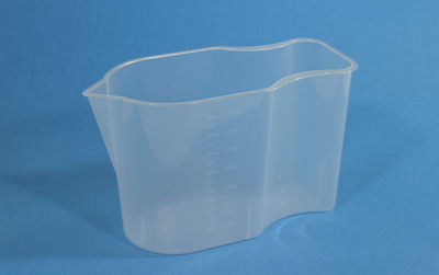 Massbecher Plastik PP 1000ml, steril