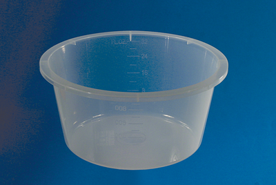 Rundschale 1000ml, transparent, steril