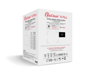 BioClean™ N-Plus BNPS Einweg-Nitril-Reinraumhandschuhe, steril