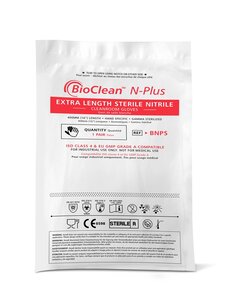 BioClean™ N-Plus BNPS Einweg-Nitril-Reinraumhandschuhe, steril