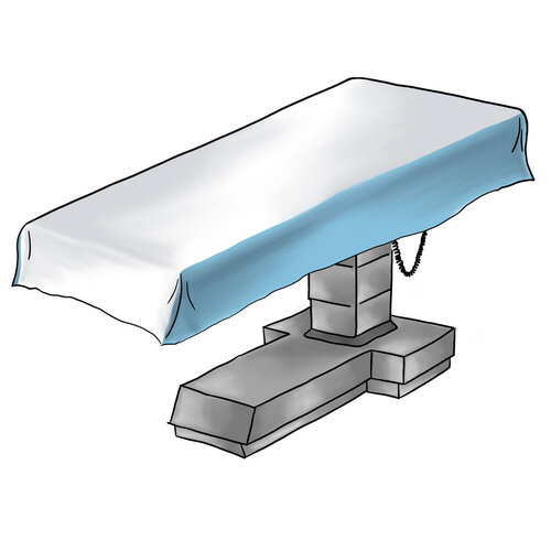 OP Tischabdeckung, positionierbar