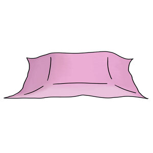 Kopfkissen-Überzug ohne Umschlag, 55gsm